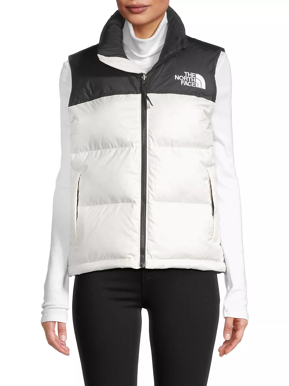 Women's The North Face White Black 1996 Retro Nuptse 700