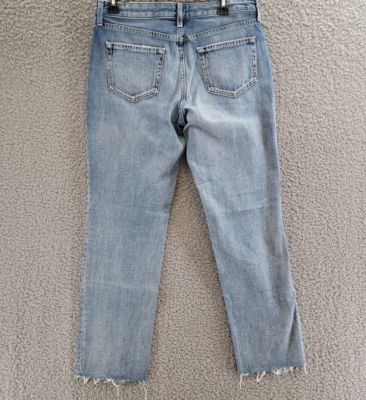 L'AGENCE Milana Mid Rise Straight Jeans Women's 27 Granada Button Zip Closure - Picture 12 of 18