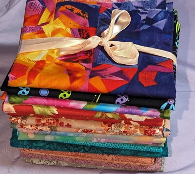 15 Fat Quarters ~ Crisp Never Unused Tone-on-Tone Floral  Geometric Multi Brands