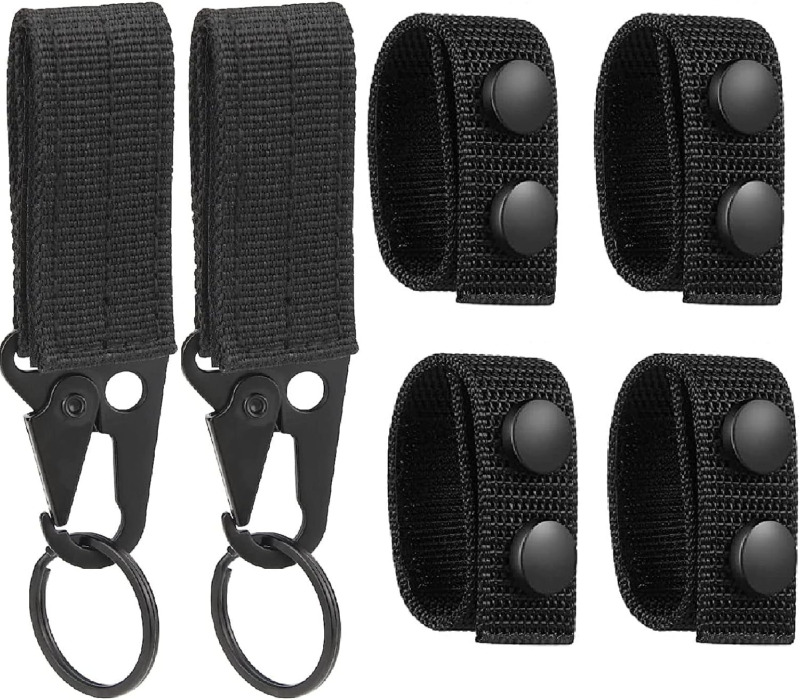 Duty Belt Keeper With Double Snaps & Tactical Gear Clip, Law Enforcement Accesso