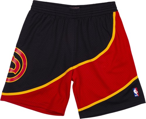 

Мужские ШОРТЫ Mitchell - Ness NBA RELOAD SWINGMAN - ATLANTA HAWKS 1986, Black/red
