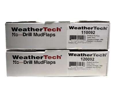 WeatherTech No-Drill MudFlaps for 2019-2021 RAM 1500 with Fender Flares Full Set