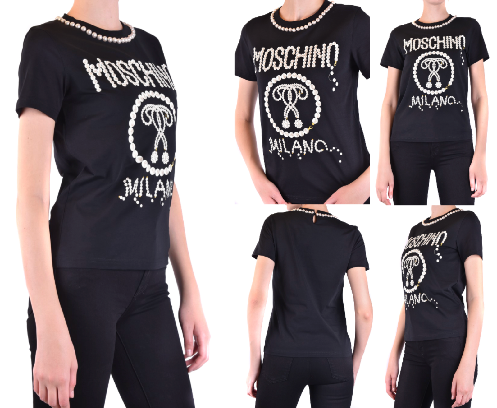 Tシャツ・カットソー MOSCHINO COUTURE Woman T-Shirt Black 07040441 1555 Moschino T-Shirt - Black - Women | 071255411555 | thebs.com