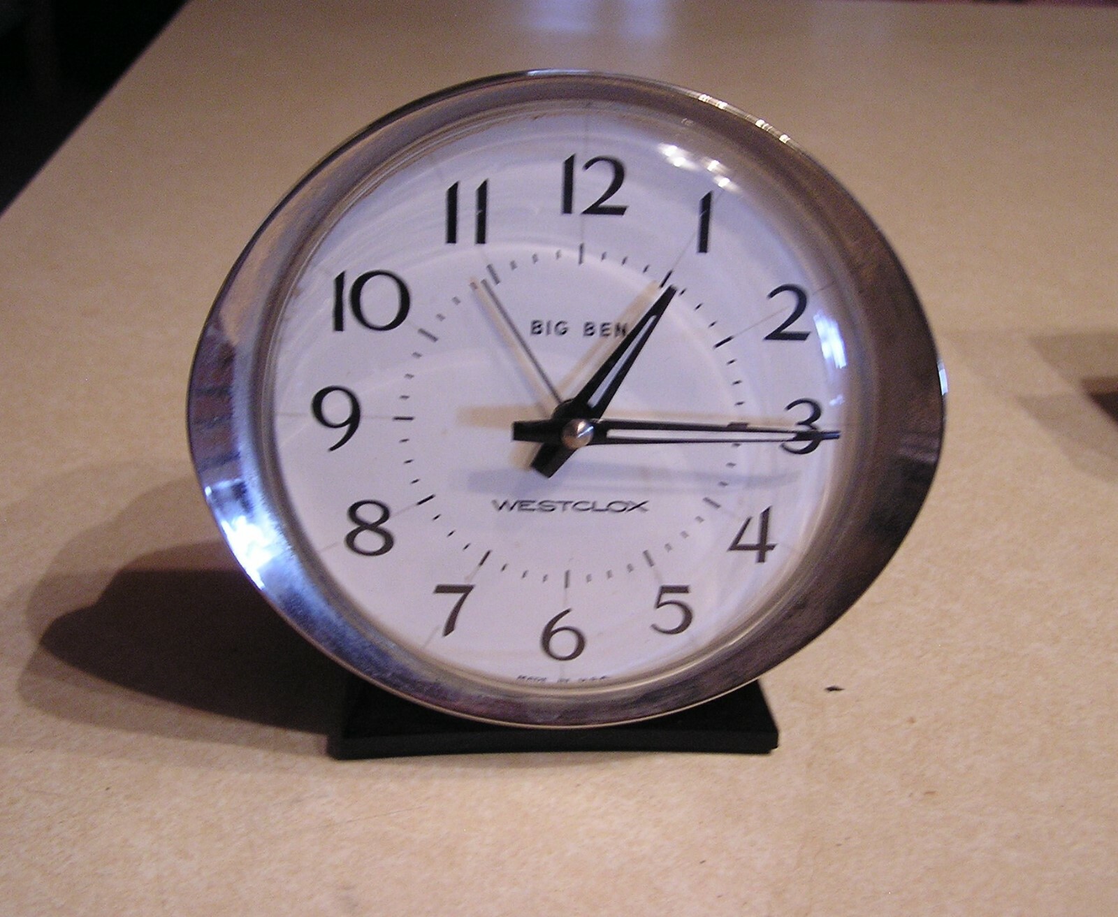 1950's BIG BEN Moon Beam Alarm Clock in Yellow Case & 2 Westclox Big Ben Wind-up