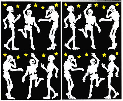 Mrs Grossman's Halloween SKELETONS Scrapbook Stickers 2 Sheets!