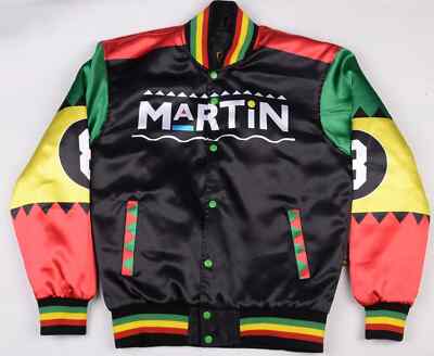 Martin Vintage intro 8 Ball Satin Bomber Varsity Jacket