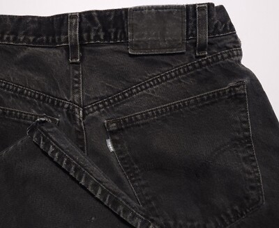 Vintage 2001 Levi's SilverTab Black Baggy Skate Y2K 34 (Fit 33) Jeans