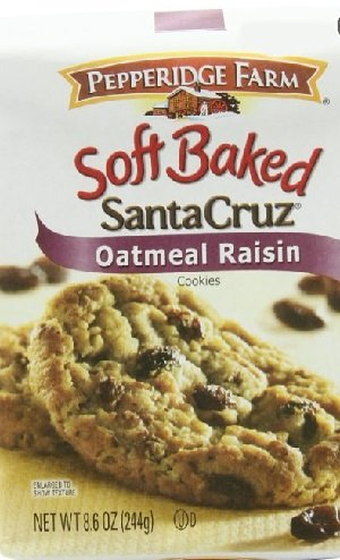 Pepperidge Farm Soft Baked Cookies, Santa Cruz Oatmeal Raisin, 8.6-Ounce (Pack O