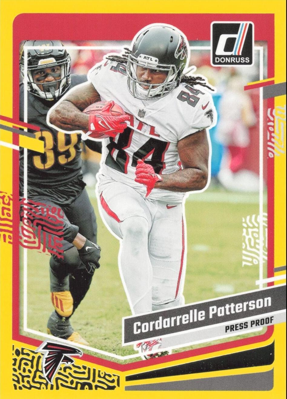 2023 Panini Donruss - Cordarrelle Patterson #12 Press Proof Yellow for ...