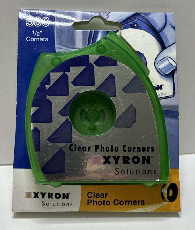 Xyron Solutions 1/2” Adhesive Clear Photo Corners 500 Roll XSDT-013 NIP