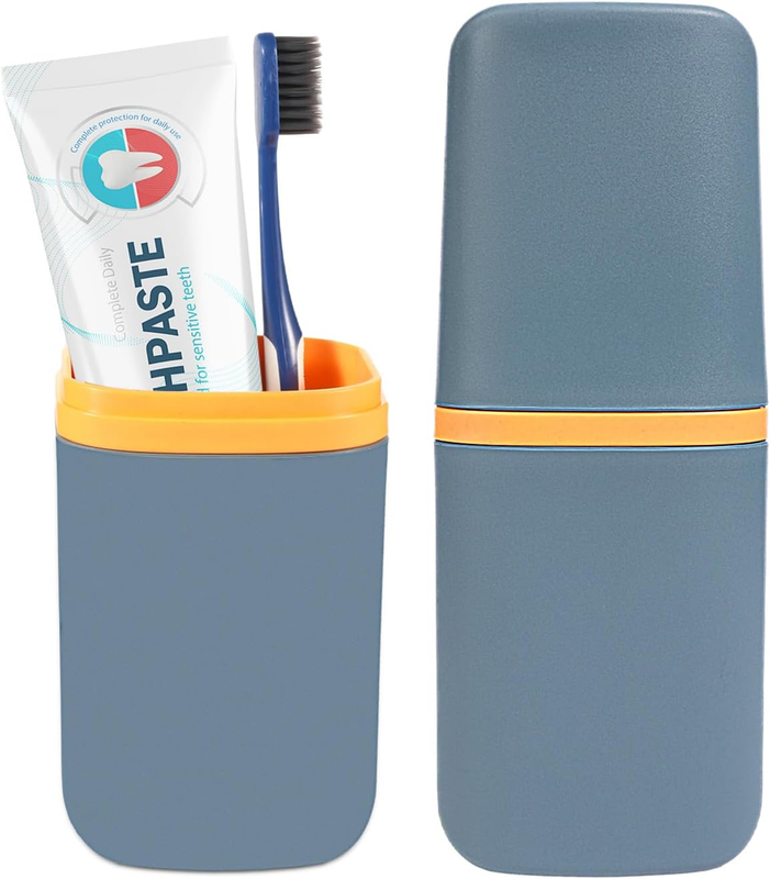 Estuche para cepillos de dientes de viaje, portátil, con sello de PP