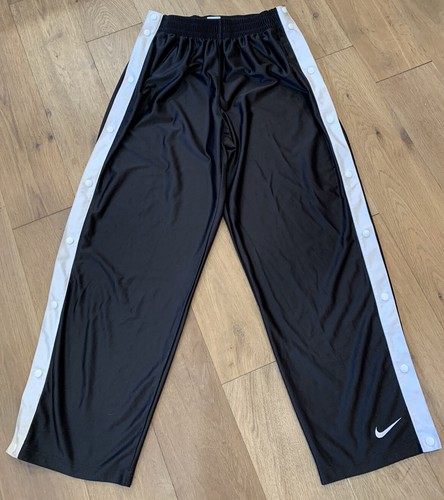 Nike Side Snap Retro Black W/White Stripe Tear Away Pants