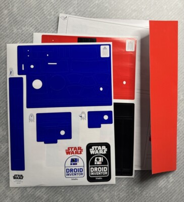 STAR WARS littleBits R2-D2 DROID INVENTOR STICKER SHEET SET parts lot