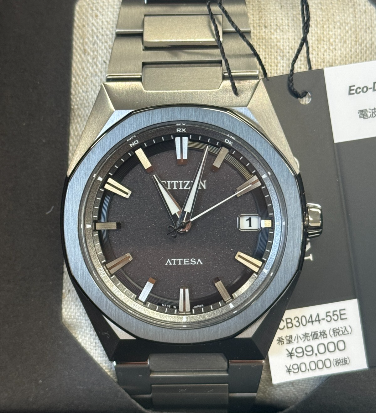 時計 CITIZEN ATTESA ACT Line CB3044-55E JDM] Citizen – Attesa ACT Line CB3044-55E, 39mm Ti and under