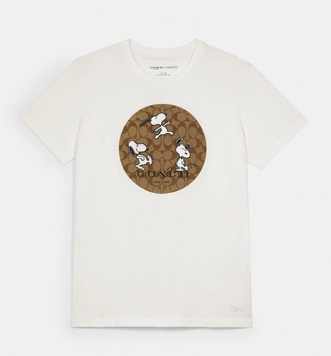 関税込【COACH×PEANUTS 】 Snoopy Signature Square T-shirt COACH® Outlet | Coach X Peanuts Snoopy Signature Square T