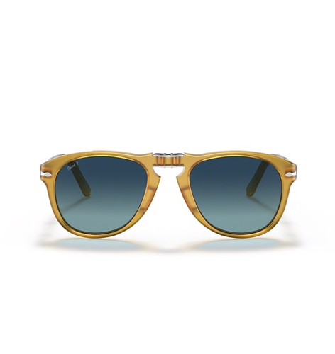 Pre-owned Persol 714 Steve Mcqueen 714sm Folding Polarized Sunglasses C. 204/s3 In Yellow