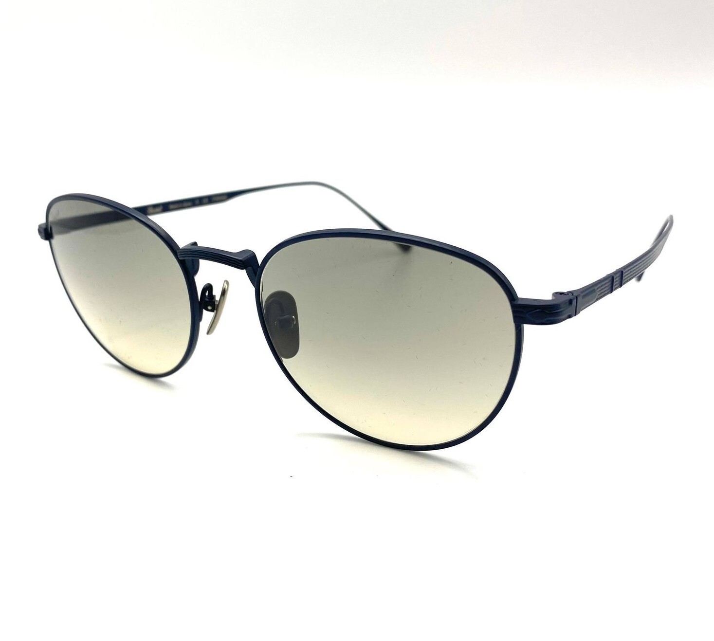 Pre-owned Persol Po5002st Sunglasses 800232 Brusched Navy/grey Gradient Lens 51mm In Gray