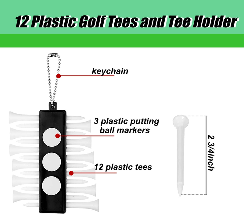 Complete Golf Accessories Set for Men - Towel, Brush, Ball Marker, Divot Tool, T