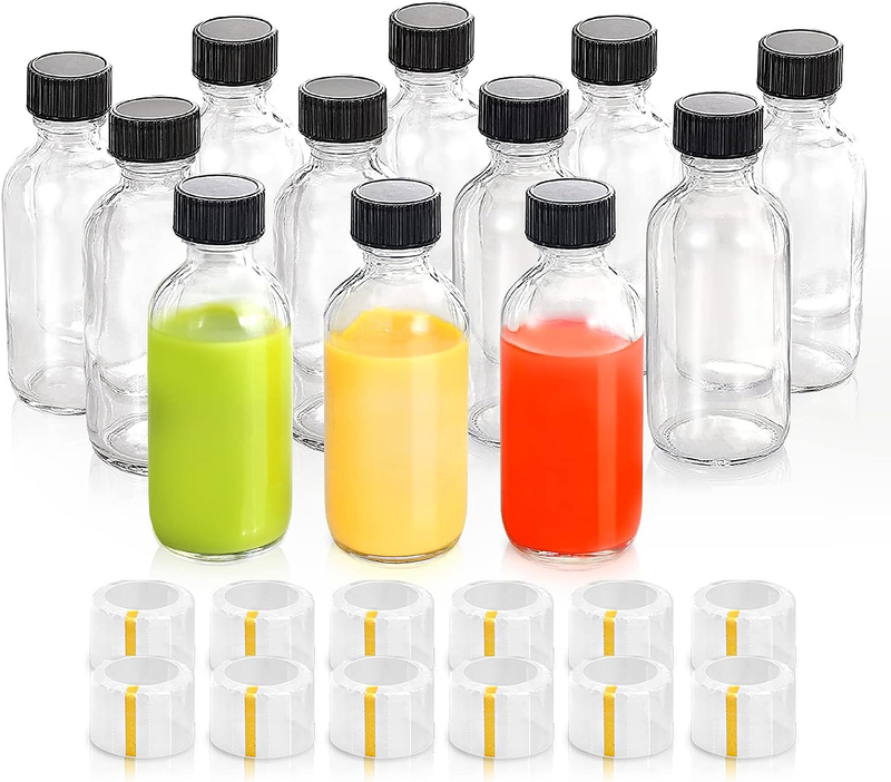 12 Pack Shot Bottles With Caps Ginger S...