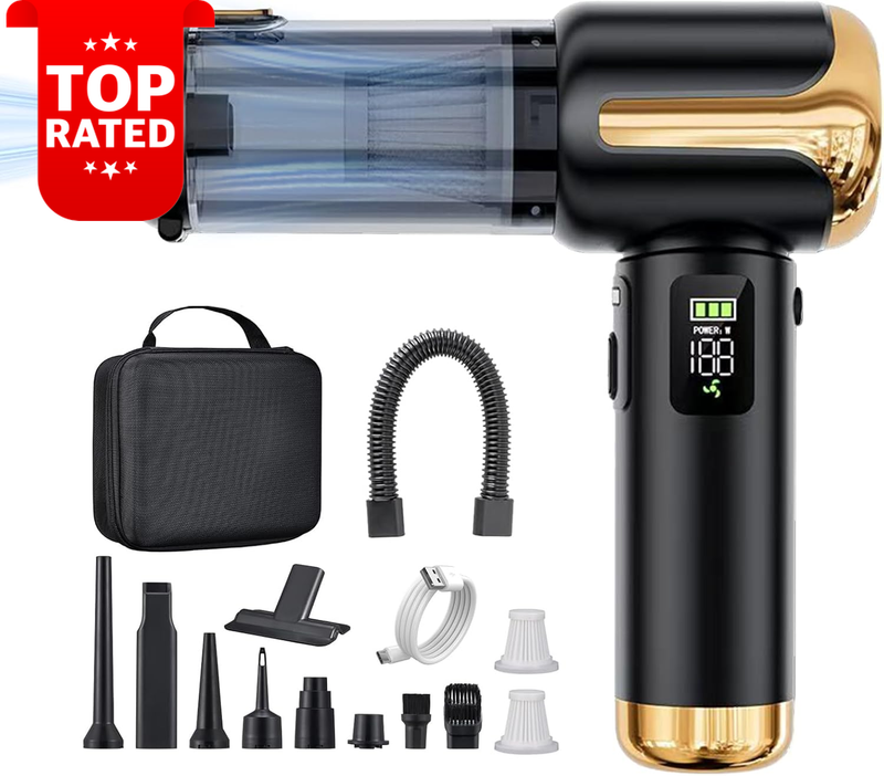 Cordless Car Vacuum Cleaner High Power 27000PA Mini Vacuum Portable Auto Cleaner