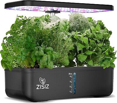 ZISIZ Hydroponics Growing System Indoor Garden Kit 12Pods Indoor Herb Garden New