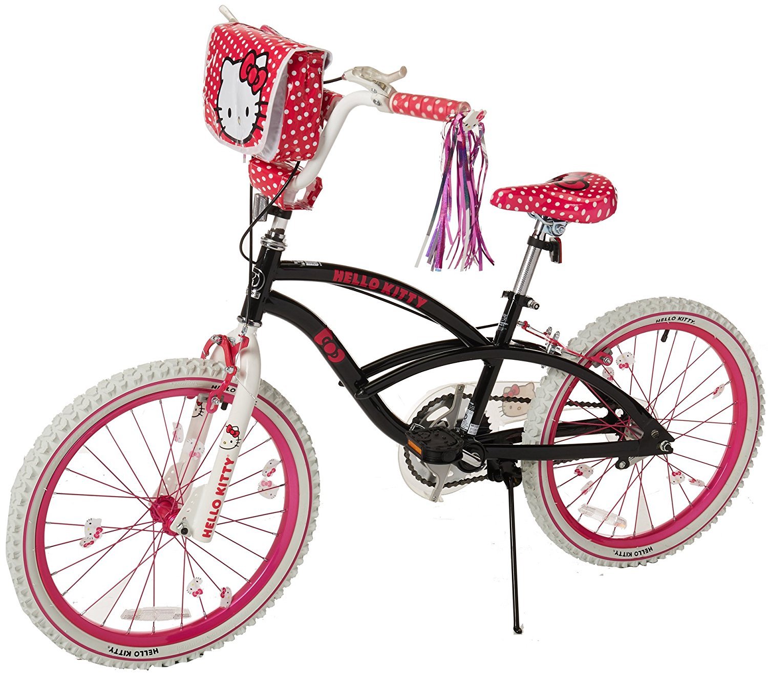 Hello Kitty 8108-60TJ Girls Bike, 20-Inch, Black/Pink/White