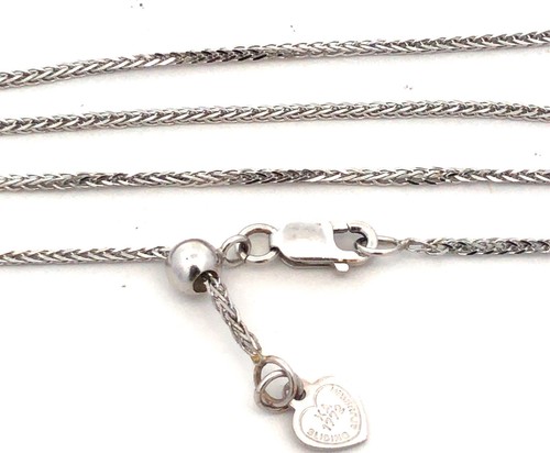 カナダ発【CUCHARA】BENZ NECKLACE★トレンドのチェーン Karizia SPA KA 1772 Italy 14K White Gold Wheat Adjustable