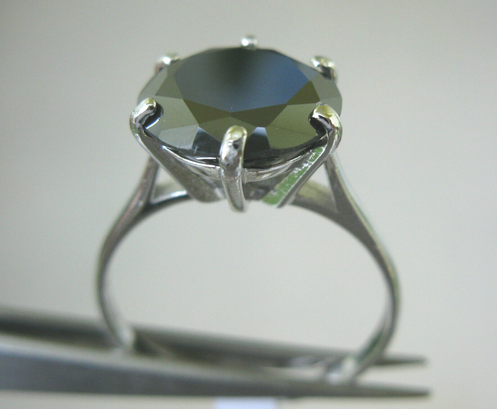 Pre-owned Real Black Diamonds Inc 5.0ct Real Black Diamond Ringappraisalfree Diamond Tester Sizes 4,5,6,7,8,9,10