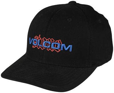 Кепка Volcom Stone Stamp Euro Flexfit — черная — новинка