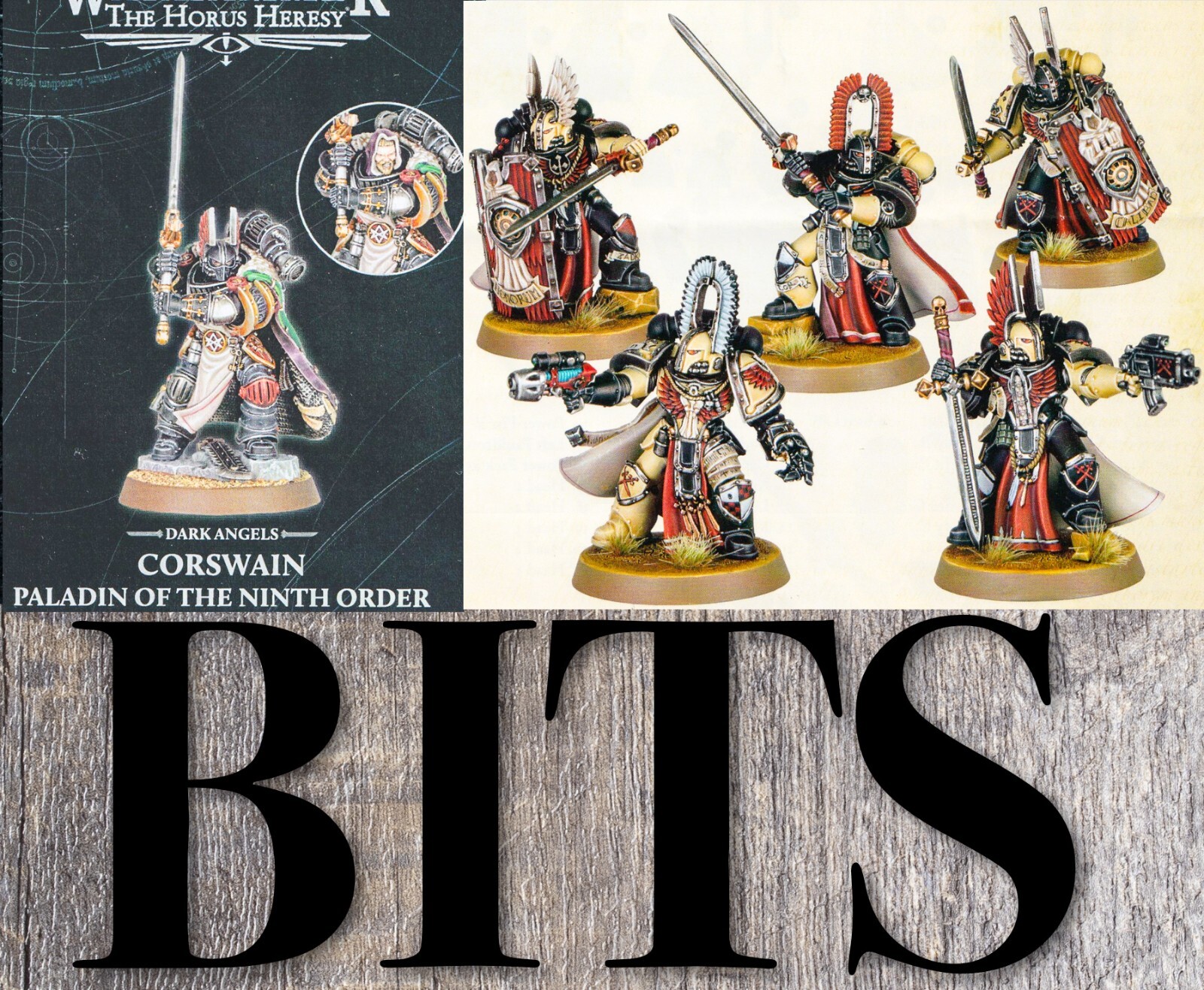 Warhammer 40K Heresy Dark Angels CORSWAIN & DEATHWING