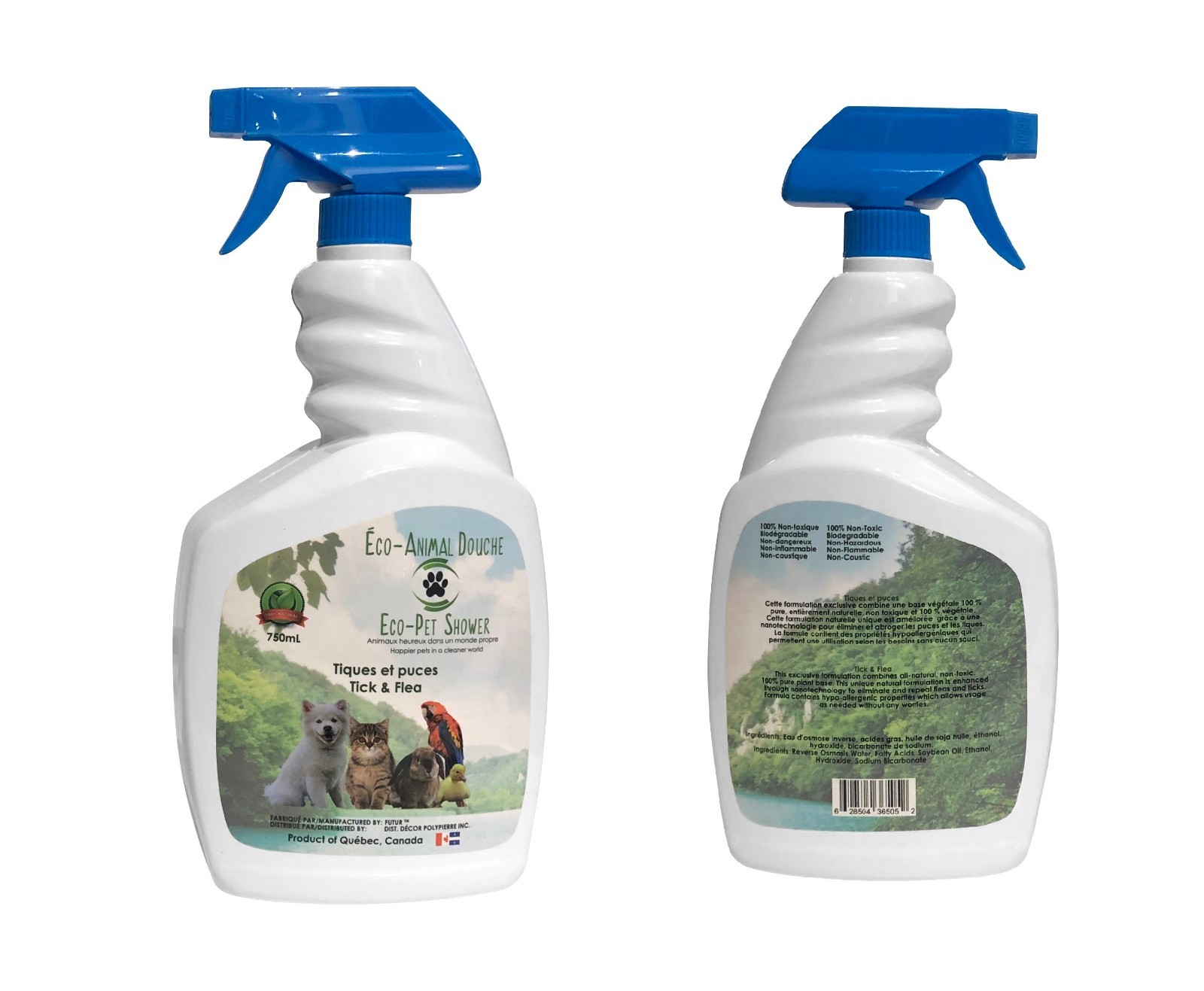 Eco-Pet Shower Tick & Flea Spray | 100% Natural & Biodegradable | Made in Canada