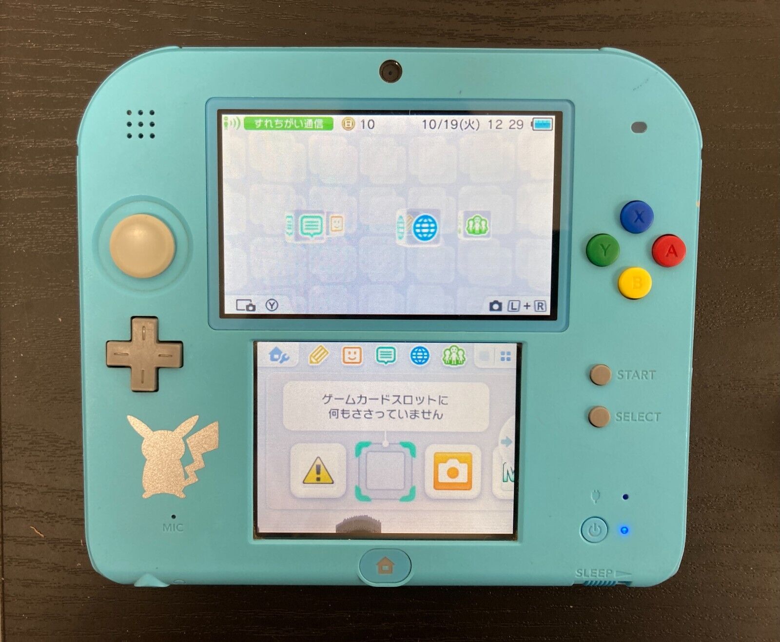 Nintendo 2DS Sun Moon Light Blue Console Pikachu Pokemon Nintendo 2DS Sun Moon Light Blue Console Pikachu Pokemon