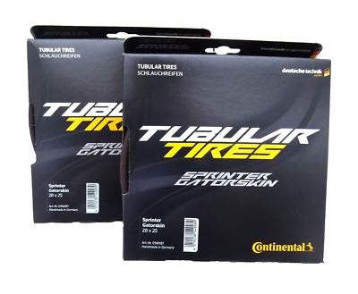 Continental Sprinter Gatorskin Tire - 700b x 25/28'' x 25, Tubular, Folding, PAIR