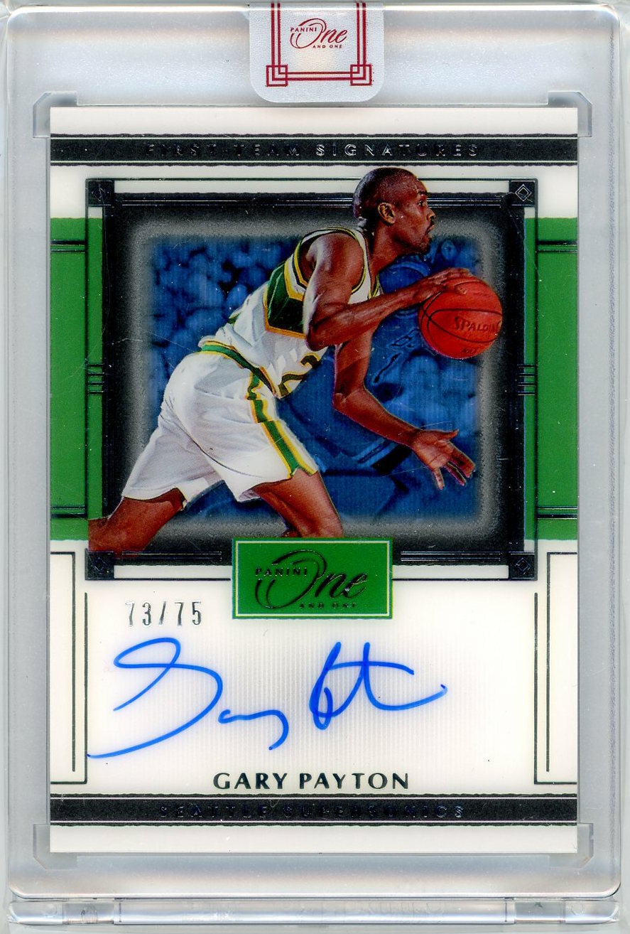 スポーツ選手 Panini Gary Payton 1of1 2019-20 Panini One And One First-Team Signatures #FTS-GPT