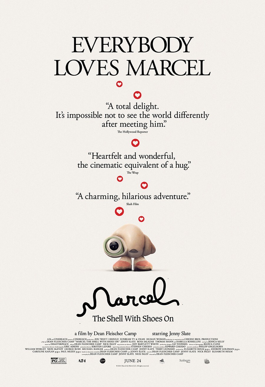 MARCEL THE SHELL WITH SHOES ON MOVIE POSTER 2 Sided ORIGINAL