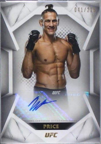 2020 Topps UFC Striking Signatures - Niko Price #STS-NP