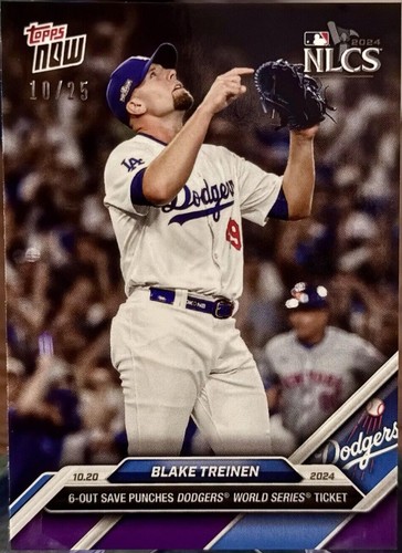 2024 Topps Now 883 Blake Treinen Los Angeles Dodgers World