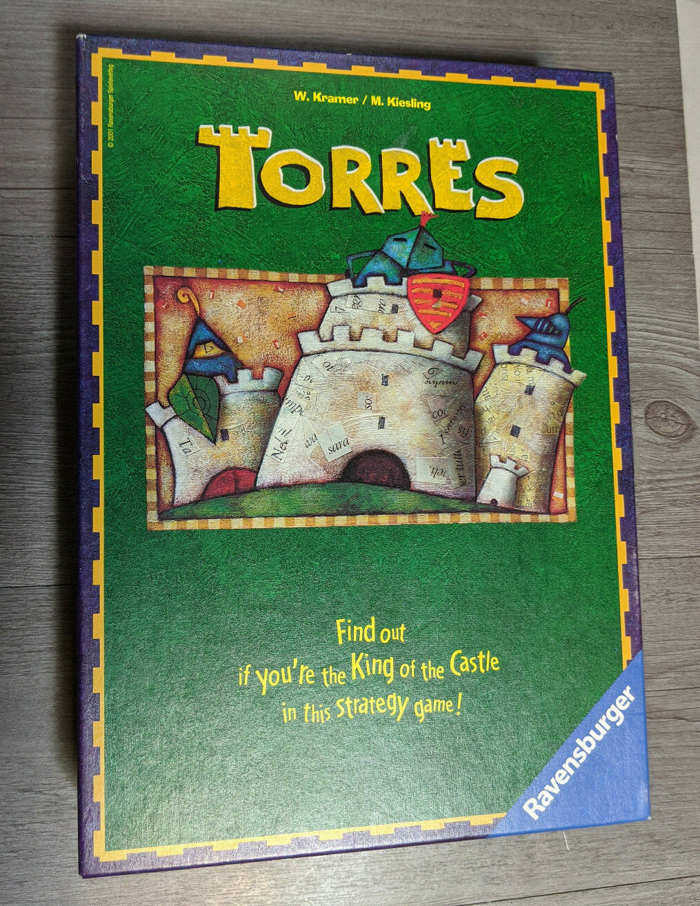 2001 Ravensbuger Torres Castle Strategy Board Game, Opened Never Played