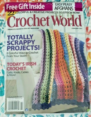 Crochet World Magazine February 2021 Bonus Gift Included 