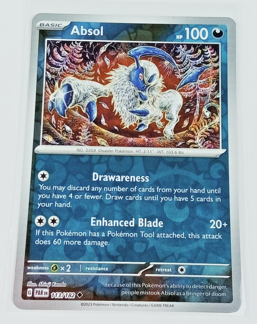 Absol 113/182 Paradox Rift Reverse Holo Pokémon Card 2023 | eBay
