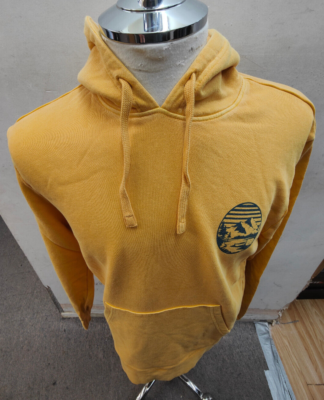 Faded yellow shop hoodie