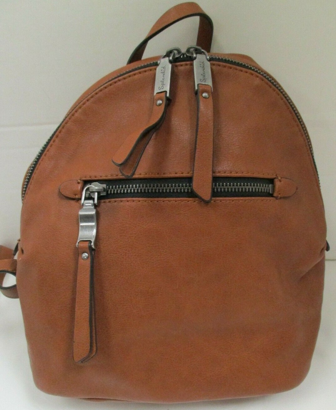 Splendid Backpack Park City Brown Small Vegan Leather Double