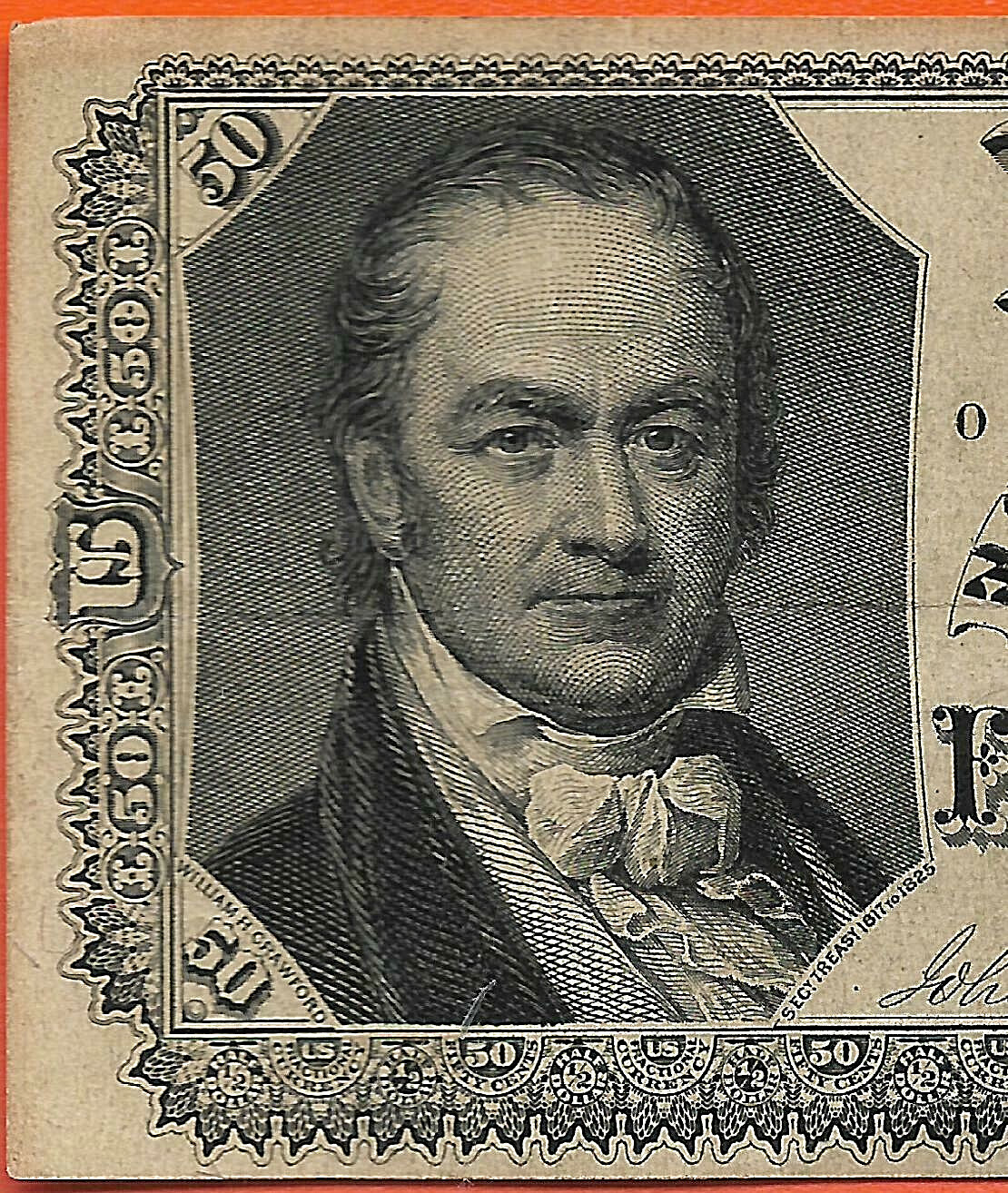 FR 1381 CRAWFORD 50 CENT FIFTH ISSUE FRACTIONAL