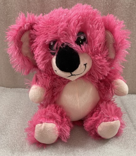 Pink sparkle KOALA BEAR whimsical plush 10