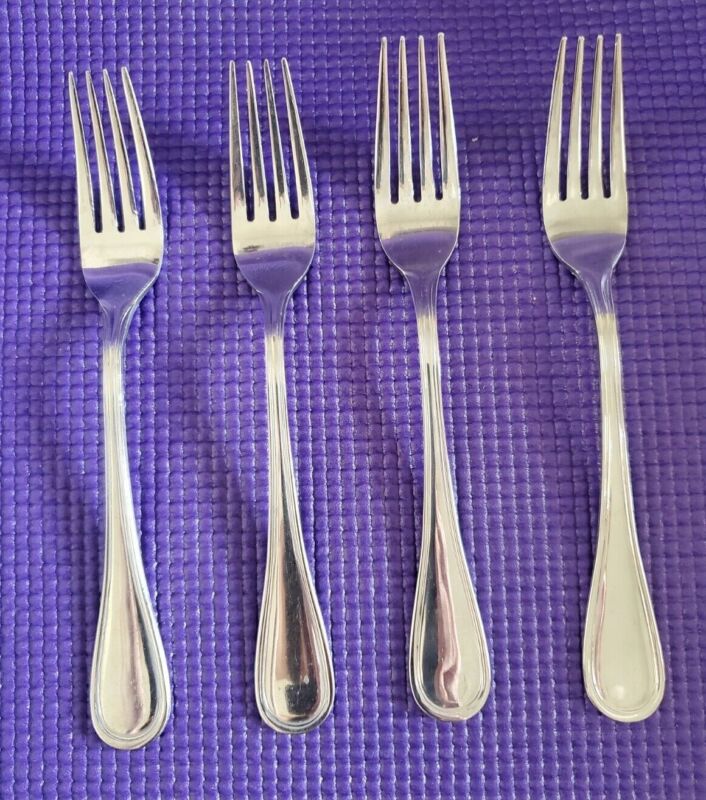 4-Wallace Royal Thread Stainless Salad Forks 7 3/8