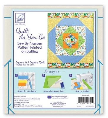 Quilt As You Go Express Square in a Square Quilt Pattern