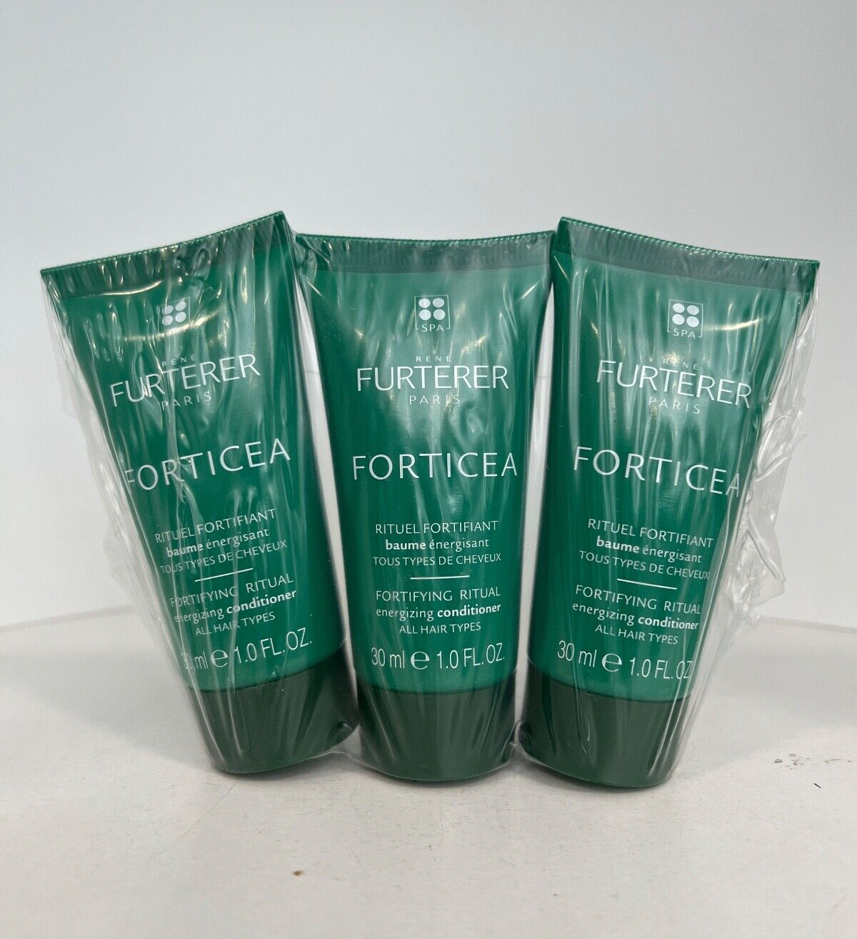 3X Rene Furterer Forticea Energizing Conditioner 1 oz Each