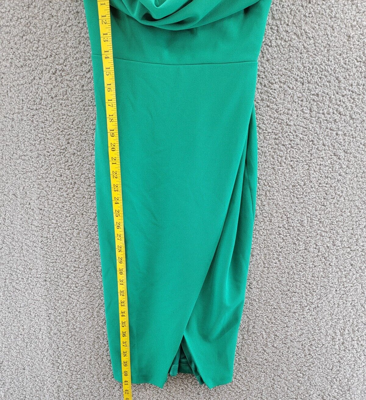 AQUA Strapless Knee-Length Cocktail Dress Women's 4 Green Sweetheart Neck - Picture 7 of 15