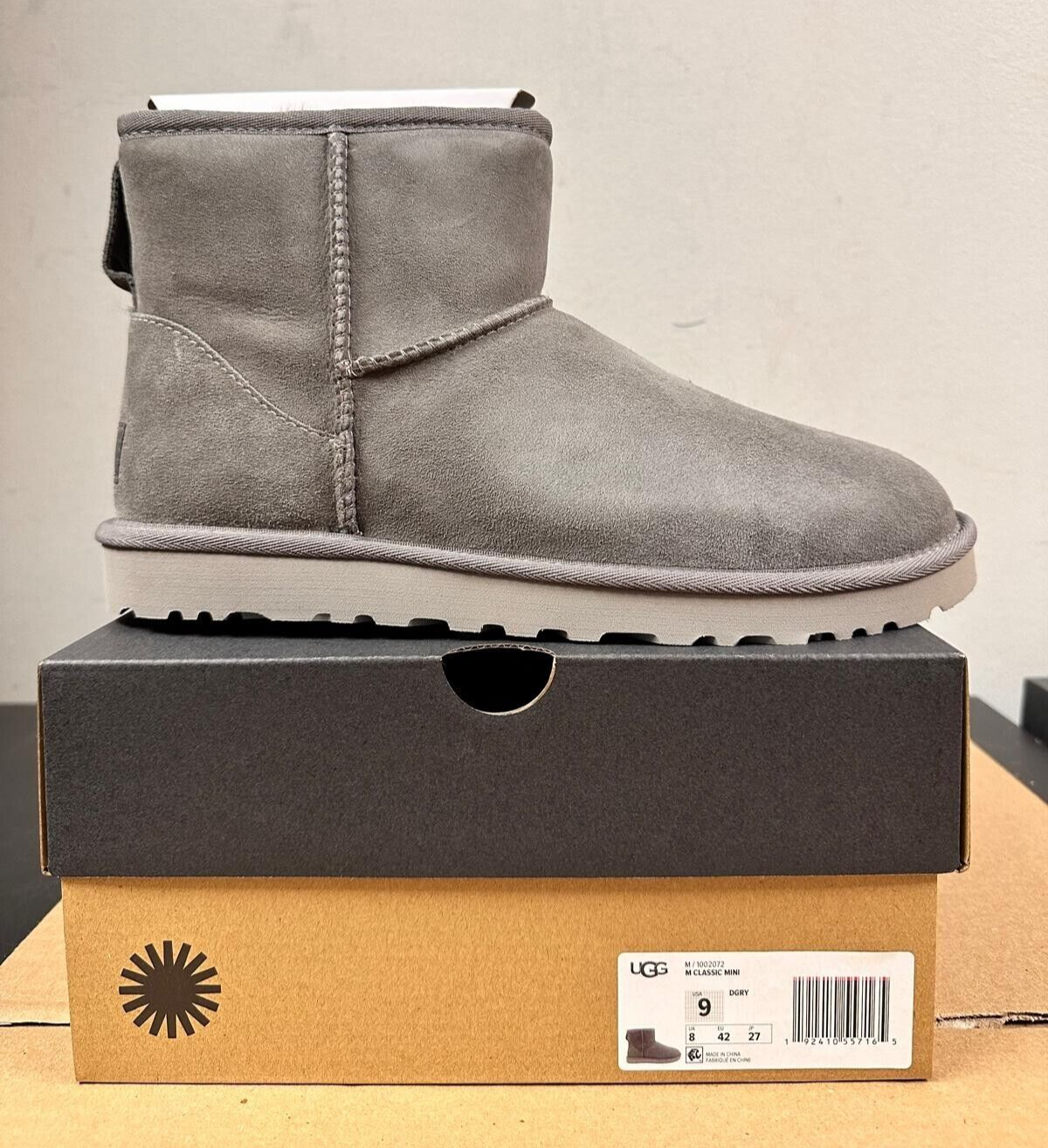 [1002072-DGRY] UGG Мужские классические мини темно-серые *НОВИНКА*