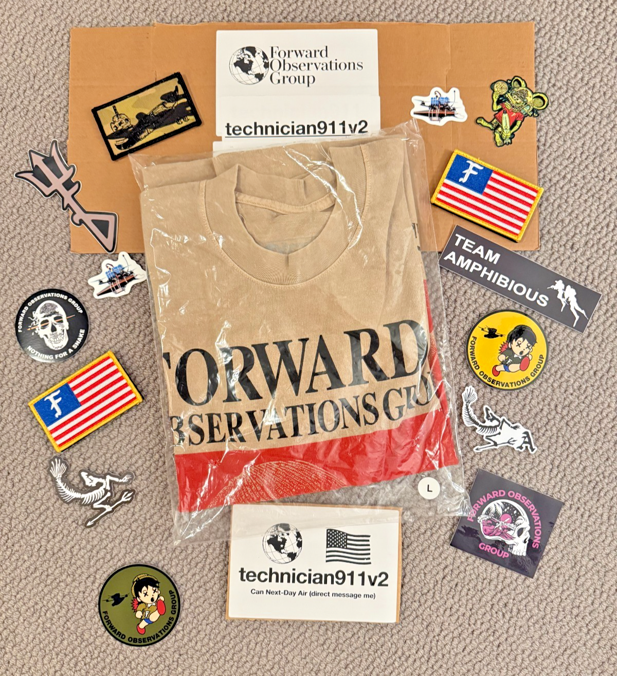 実物Forward Observations Group TシャツUS Mサイズ FORWARD OBSERVATIONS GROUP Fan T-Shirt | eBay